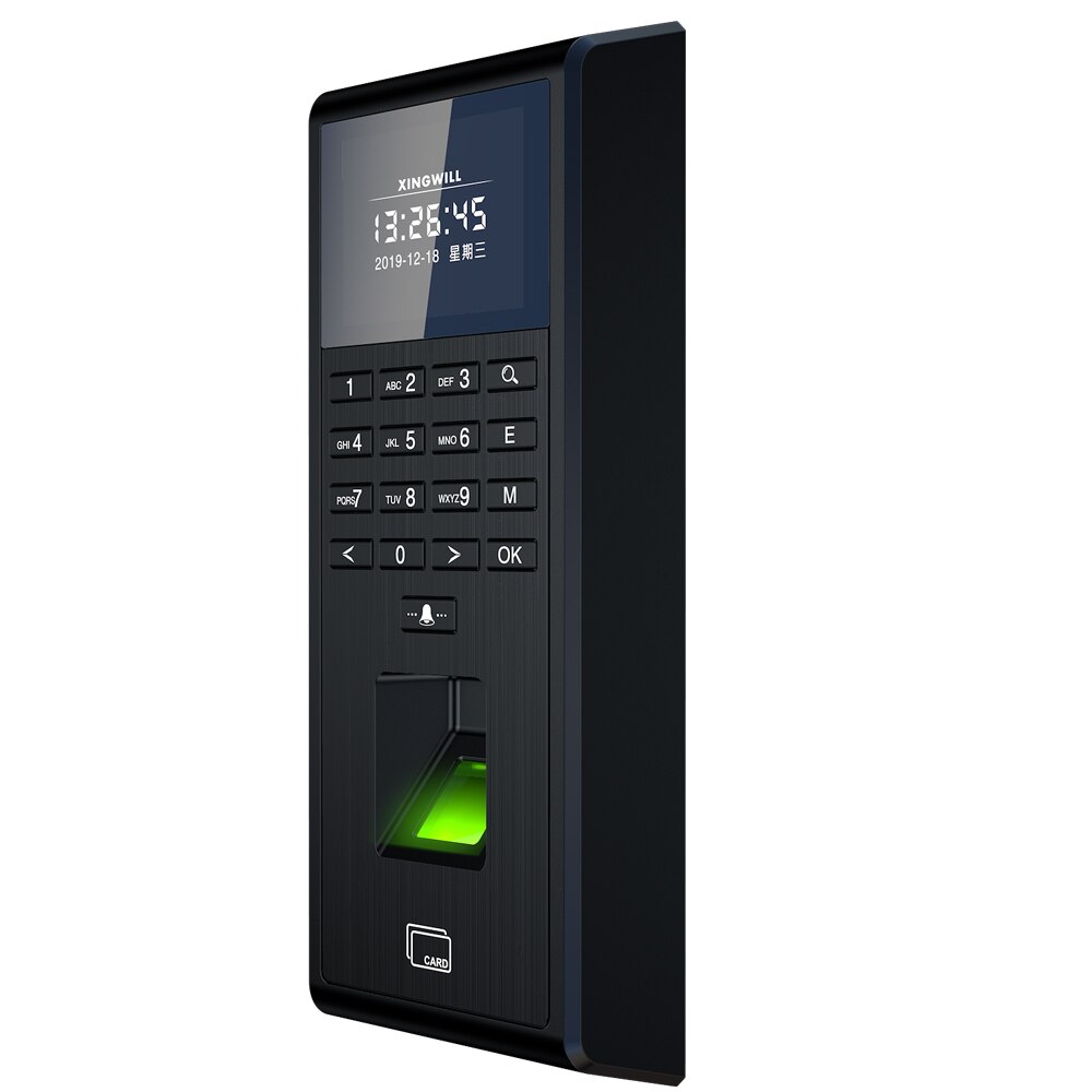 1000 Users Fingerprint Employee Time Attendance Access Control Machine RFID 125KHZ 13.56MHZ Standalone Keypad TCP/IP USB port