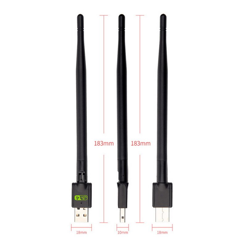 Wireless WiFi Adapter for PC 5dBi USB wifi 150Mbps LAN Dongle Network Card WiFi Receiver Adaptador WiFi 802.11b/g/n