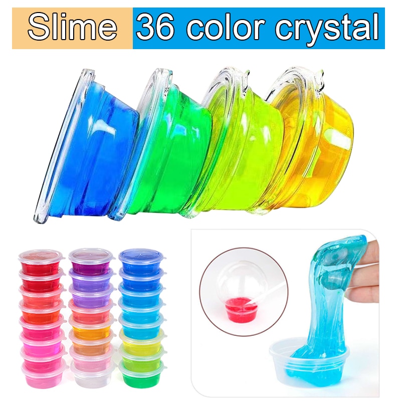 36 Soft Plasticine Licht Polymeer Klei Lijm Voor Pluizige Stopverf Cloud Slime Levert Lizun Bedels Voor Slime Additieven Antistress Speelgoed