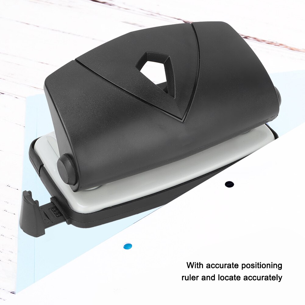 Universele Gat Slot Puncher Papier Praktische 2 Gat Papier Punch 10 Vellen Praktische 2 Gat Papier