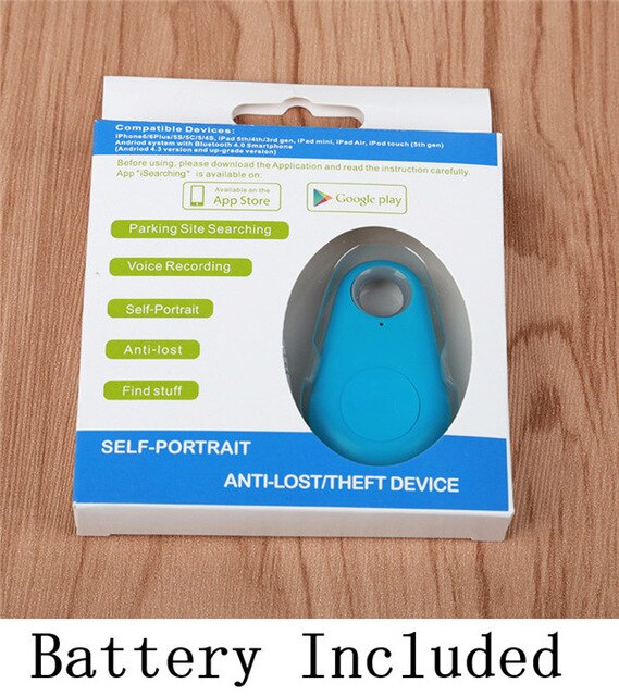 10 PCS Wireless Bluetooth Smart Tracker GPS Smart Finder Anti-lost Alarm Lost Reminder Tag Itag Key child Finder GPS Locator: Blue Retail Package