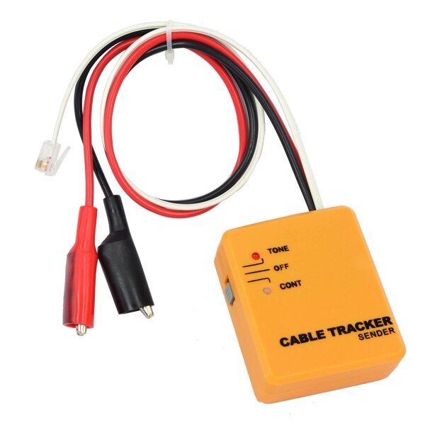 Rastreador de Cable de teléfono portátil duradero, Detector de Cable de teléfono RJ11, probador de línea RJ45, Kit de herramientas portátiles, localizador receptor