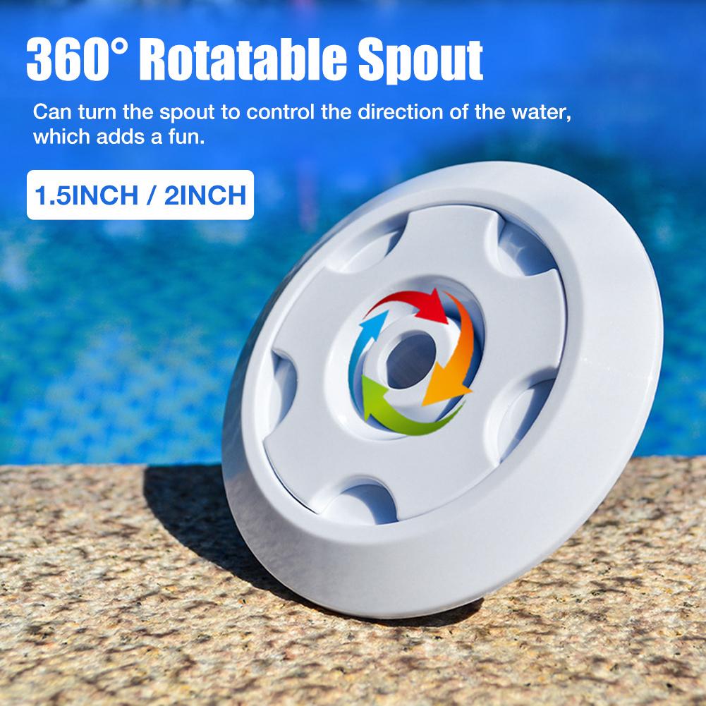 Pool Water Spout 360 Rotatable Stable Water Nozzle Inlet for Swimming Pool Spa Spring