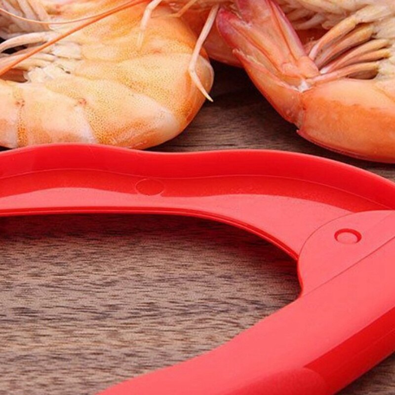 1 pc rápido camarão peelers camarão descascador descascador descascar dispositivo criativo cozinha cozinhar concha ferramentas de marisco uso fácil gadget cozinha