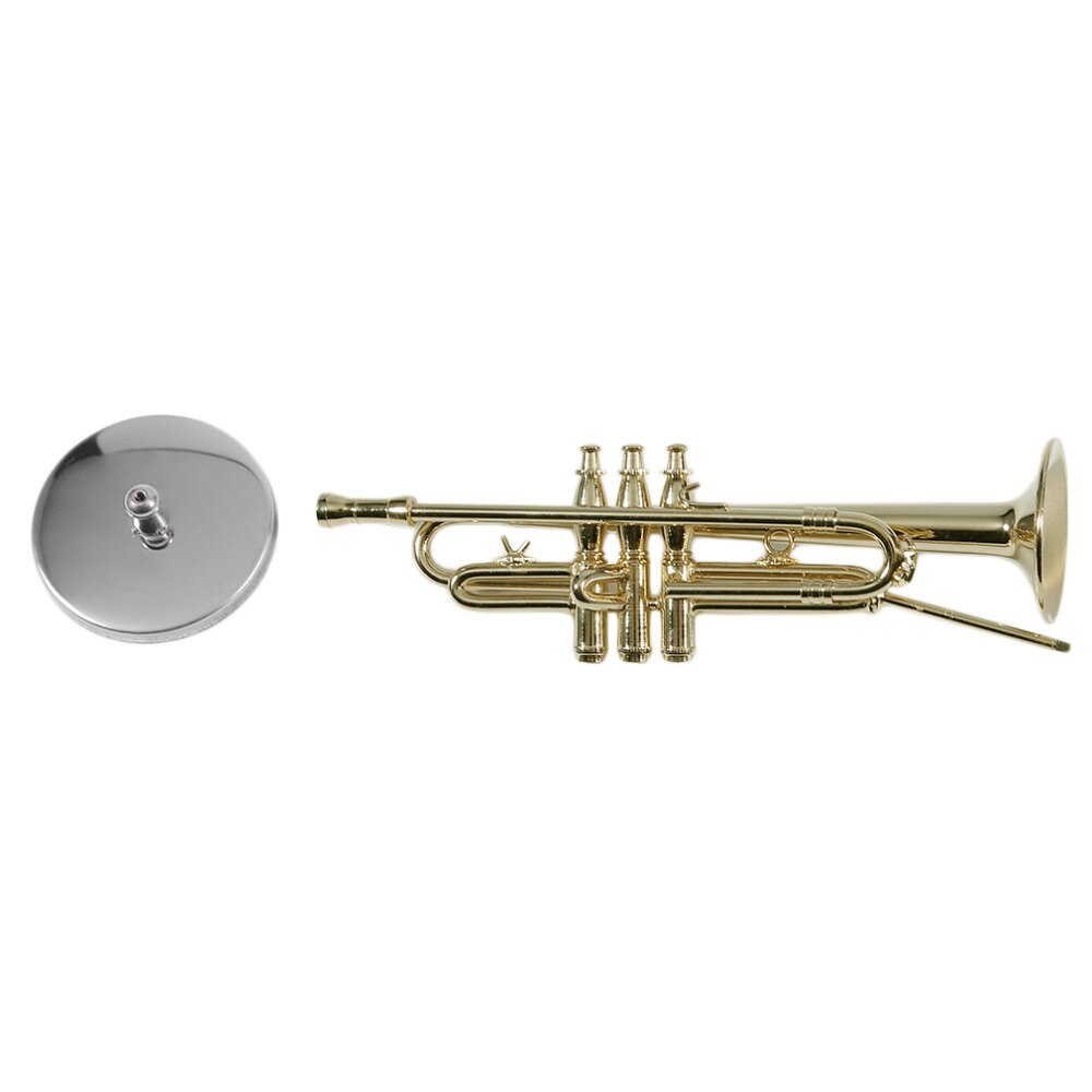 Mini trompet en god til barn mini trompet musikinstrument model til kid mini trompet med etui