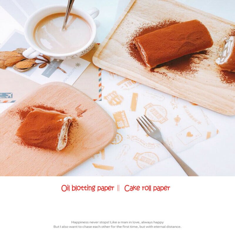 50 stk kakerull oljepapir brød smørepapir gjør-det-selv bakepakningspapir 35 x 25cm
