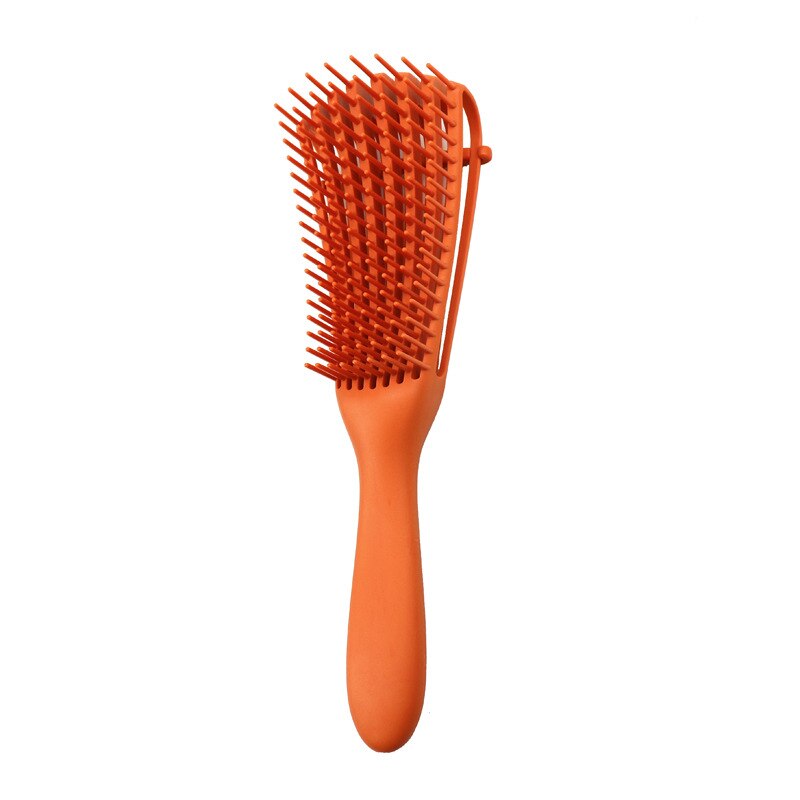 YBLNTEK-cepillo para el pelo para desenredar, peine para pelo húmedo para masaje, cepillo para el pelo desenredado de 2a a 4c, rizado, Coily, húmedo, seco, aceite, cabello grueso: Orange