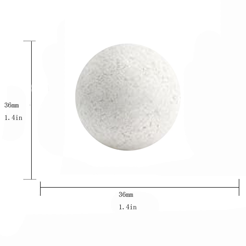 25# Table Football Table White Plastic Frosted Football Cork Table Top Ball Table Soccer Table Ball Solid Plastic Football Balls