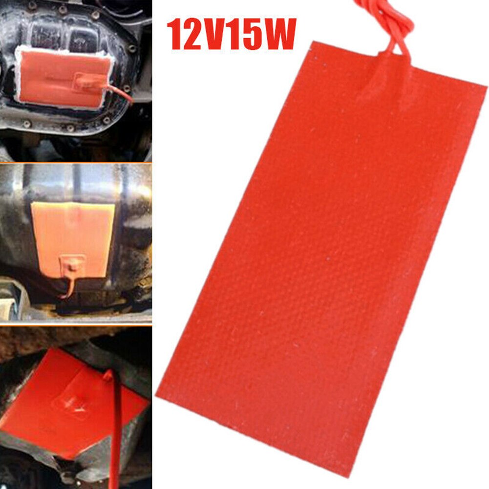 15w 12v universell bilbränsletank värmematta vattentank gummi silikon värmedyna värmande tillbehör 50 x 100mm