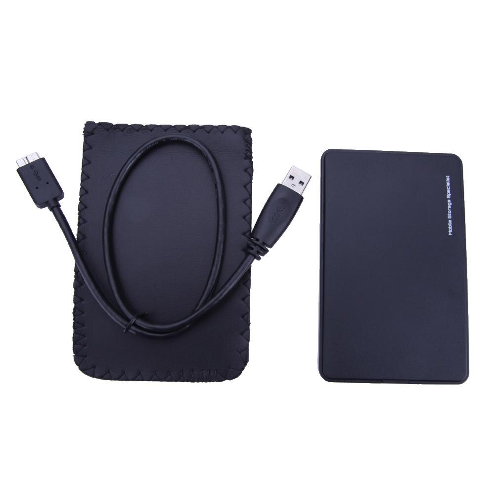 Sata to USB High Speed External HDD Enclosure 2.5" inch USB 3.0 Hard Disk Drive Enclosure Caddy Case with Carrying Bag: Black