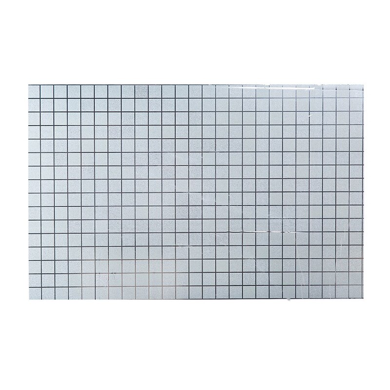Selvklebende vegg klistremerke papir backsplash diy kjøkken vegg klistremerke mosaikk vegg fliser skrelle pinne vanntett backsplash tapet: Sølv