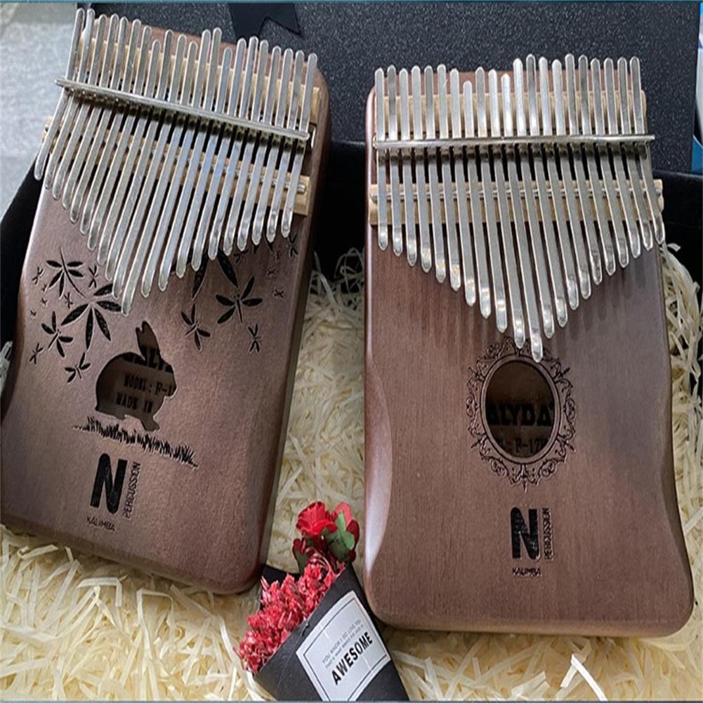 1 Set 21-Tone Duim Piano Kalimba Vinger Piano Muzikale Mahonie Instrument Accessoires Kit Drie Stijlen Zijn Beschikbaar
