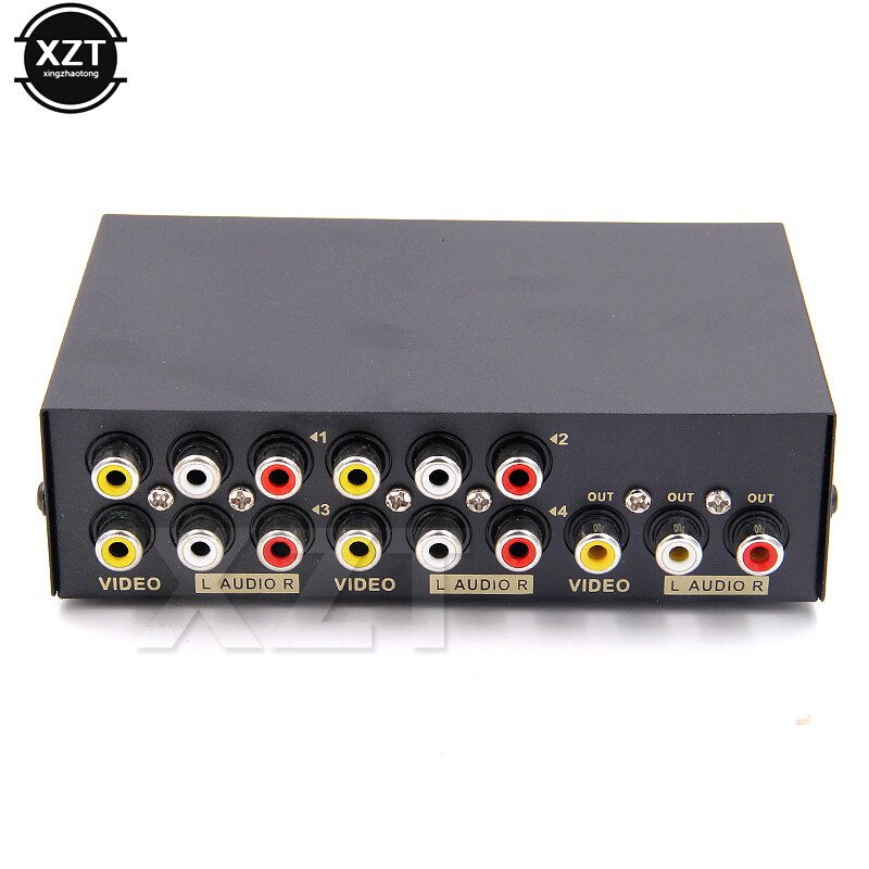 AV Switch Box 2/4/8 in 1 out AV Audio Video Signal Composite for HDTV LCD DVD 3 RCA Switcher 8 to 1 Selector not Splitter
