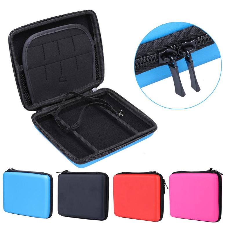 Waterproof Hard EVA Storage Zip Case Game Console Package For Nintendo 2DS Earphone Bag USB Charging Cable Box SD Storoge Bag