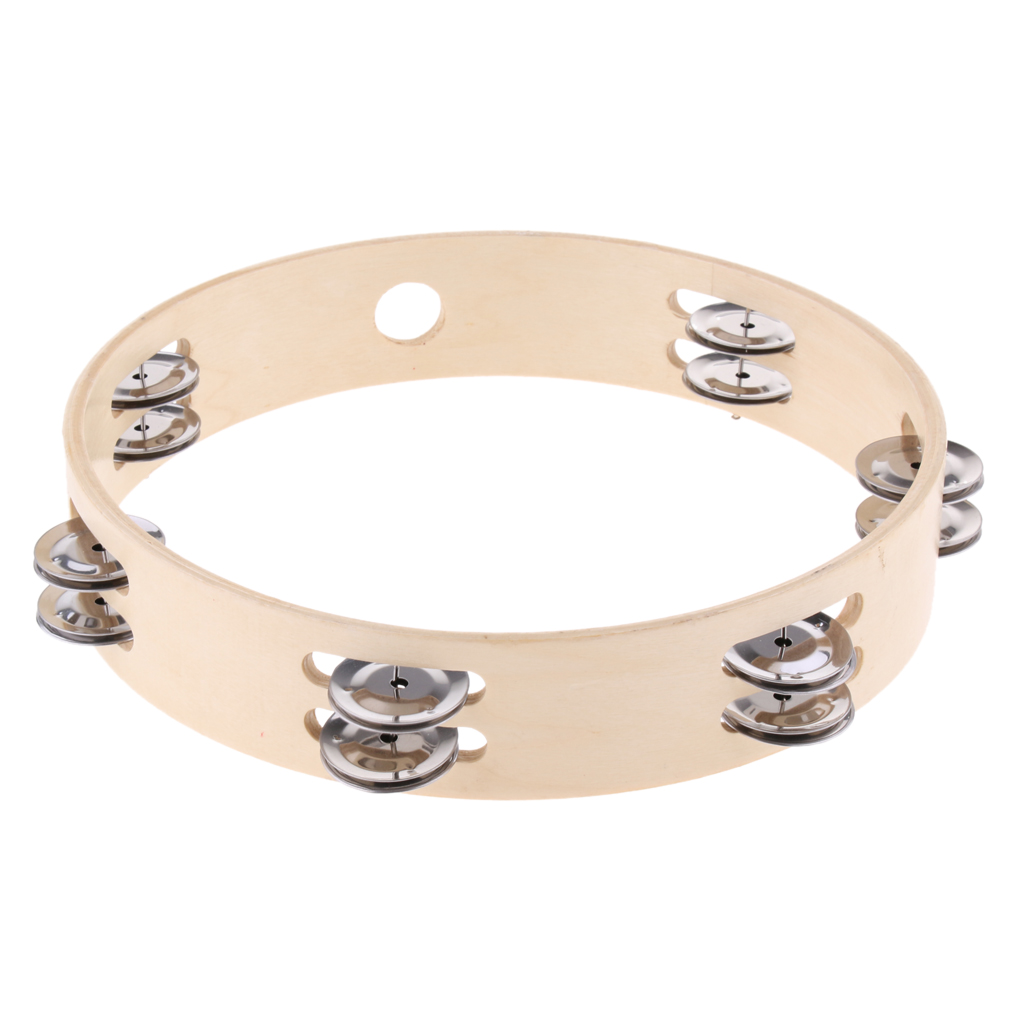 Wooden Tambourine Double Row For Baby Kids Early M... – Grandado