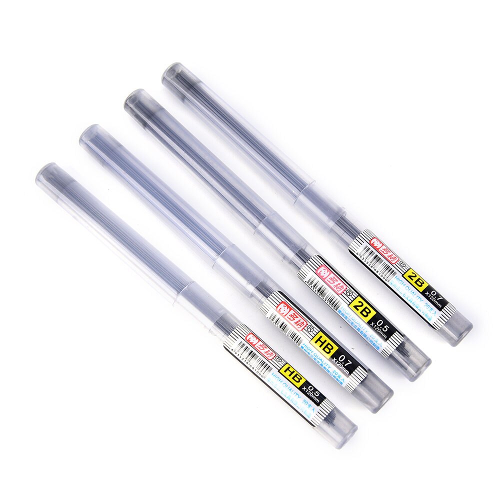 0.5 mm / 0.7 mm 11CM 2B/HB Pencil Lead a Refill Tube Automatic Pencil