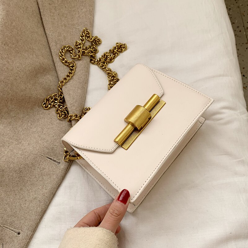 Ivog Aankomst Dagelijks Dames Kleine Crossbody Schouder Handtas Zwart Gg Wit Chain Hand Tassen Voor Vrouwen