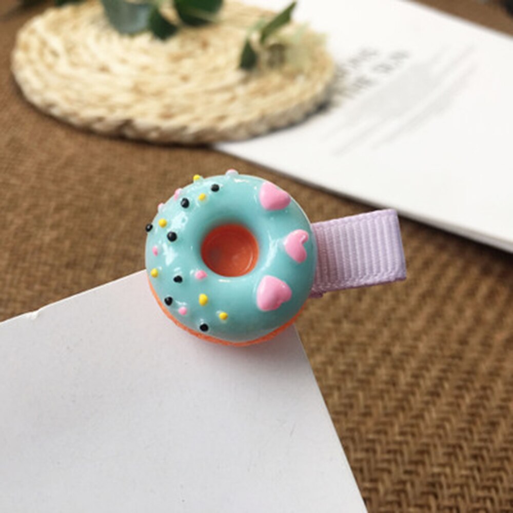 Leuke Gekleurde Donut Ijslolly Kinderen Haarspeld Haar Clips Accessoires Voor Meisjes Kids Hair Ornament Haarspeldjes Hoofdtooi