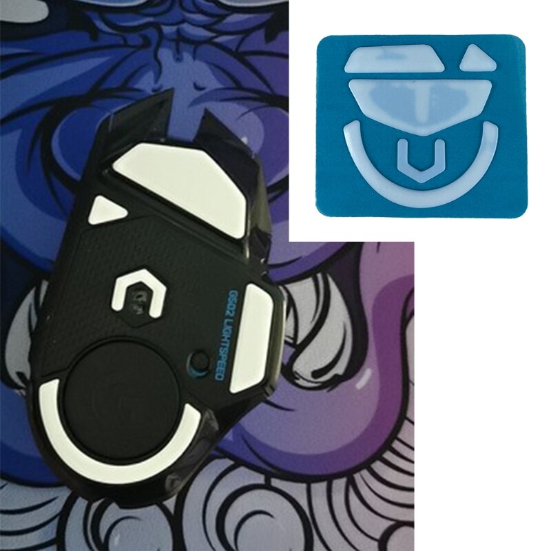 1Pack Ice Version Tiger Gaming Mouse Feet Sticker Mouse Glides Curve Edge Replacement for logitech G502 Wireless Mouse D01 21