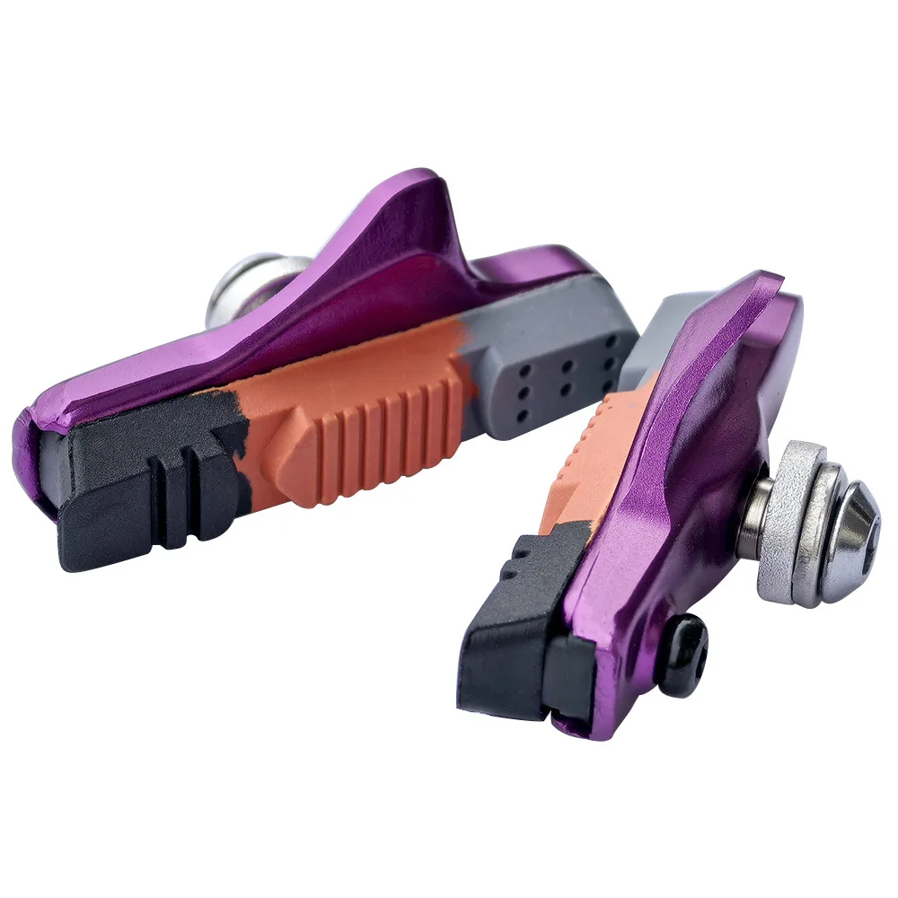 Racefiets remblokken Voor Velg C Rem CNC Fiets Remmen V-Brake Houder Schoenen Rubber Blok Duurzaam Fietsen Accessoires