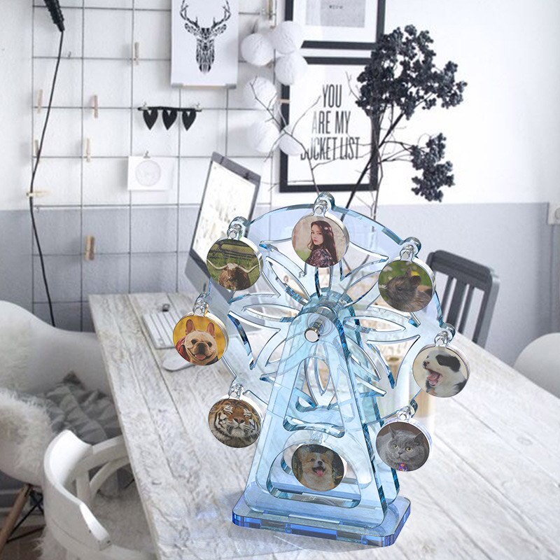 Silicone Mold Ferris Wheel Photo Frame Clay DIY Craft Art Handmade Wedding Family Photos Display Stand Epoxy Resin Molds