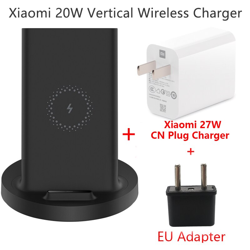 100% Original Xiaomi Vertical Air-cooled Wireless Charger 30W Max with Flash Charging for Xiaomi Mi Smartphone: 20W n 27W Charger