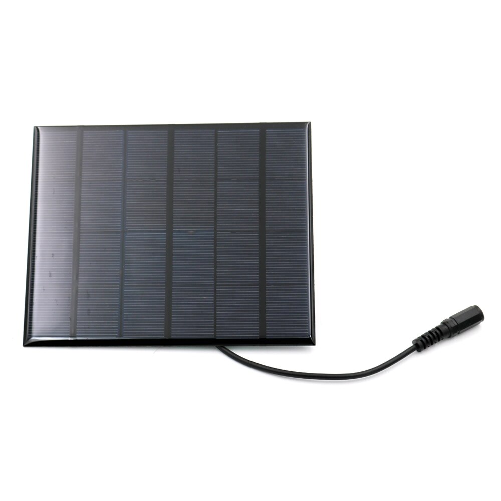 6V Solar Panel DC 5.5*2.1 plug Connector 2 3 4.5 6 10W Portable Transparent Laminated Mono Solar Cell Module 3.7V 18650 Battery