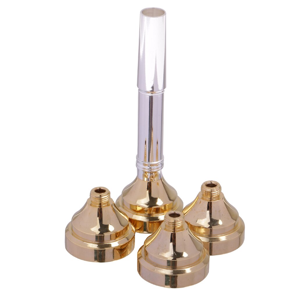 3C 5C 7C 1 1 / 2C Trumpet Mouthpiece Gold-plated Set for Wind Instruments
