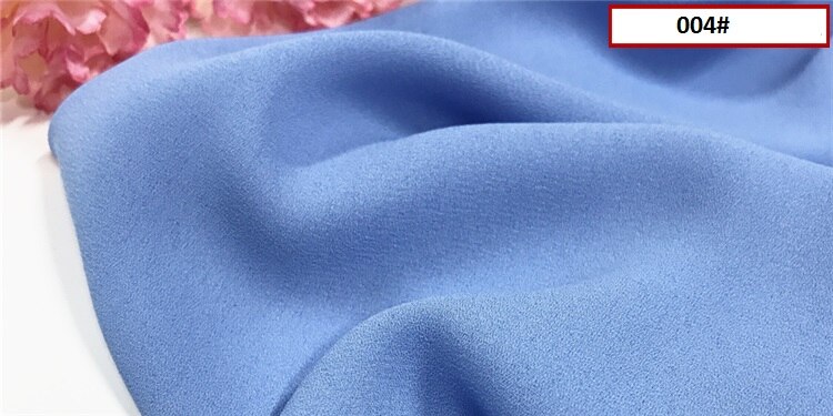 Mousseline de soie tissu Opaque doux tissu pour mousseline de soie robe blouse skite mariage décor bricolage blanc noir rose rouge jaune bleu 120d tissu: 4