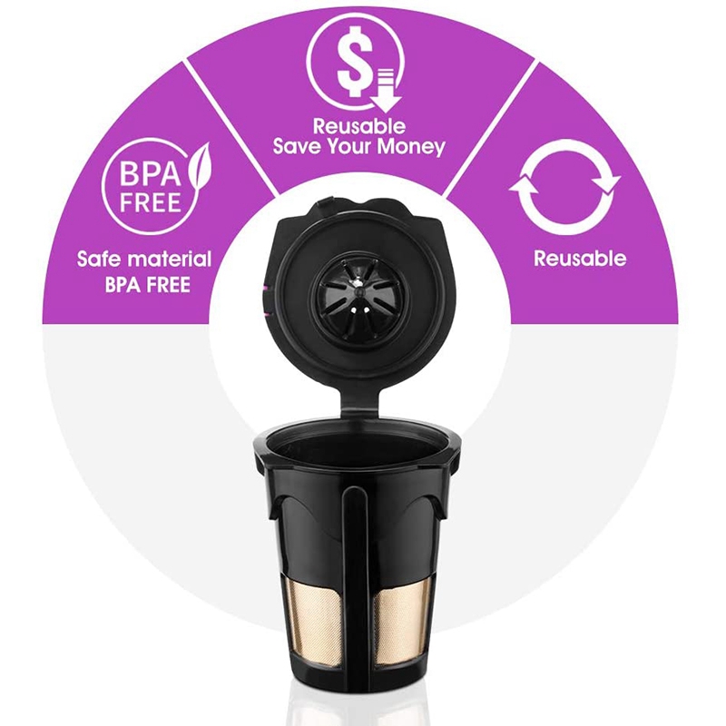 Single Reusable Coffee Filter Coffee Capsules K Carafe Pods for Keurig 2.0 Coffee Brewer