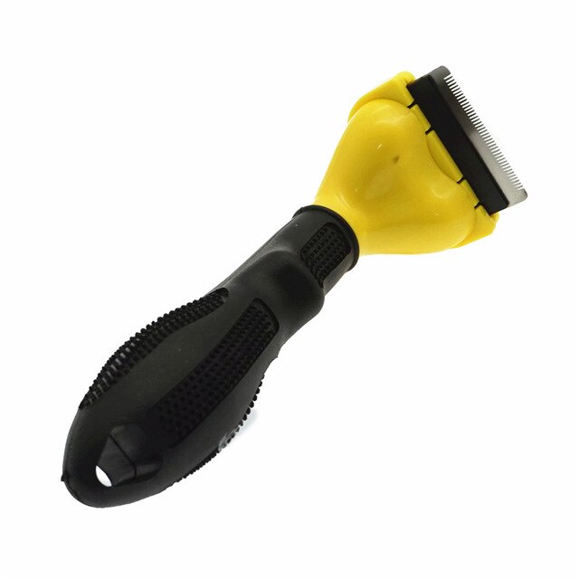 Pet Hair Remover Kammen Kat Grooming Brush Hond Deshedding Cleaning Tools Kam Rand Trimmen Voor Katten Hond Puppy Hark Verwijderen kam: S