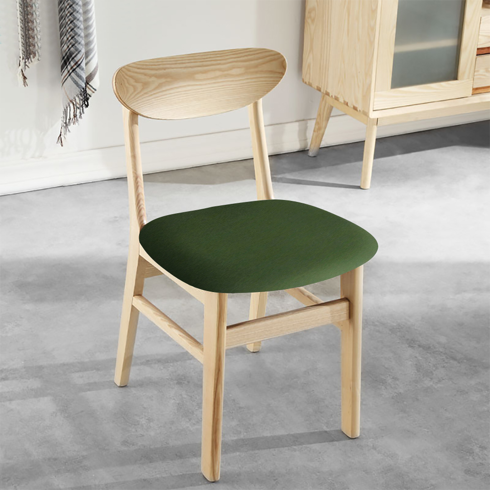 1 stk stol setebeskytter trekk trykt kjøkken tøye ut trekk til spisestue stol avtagbart elastisk sete trekk stue slipcover: Plomme
