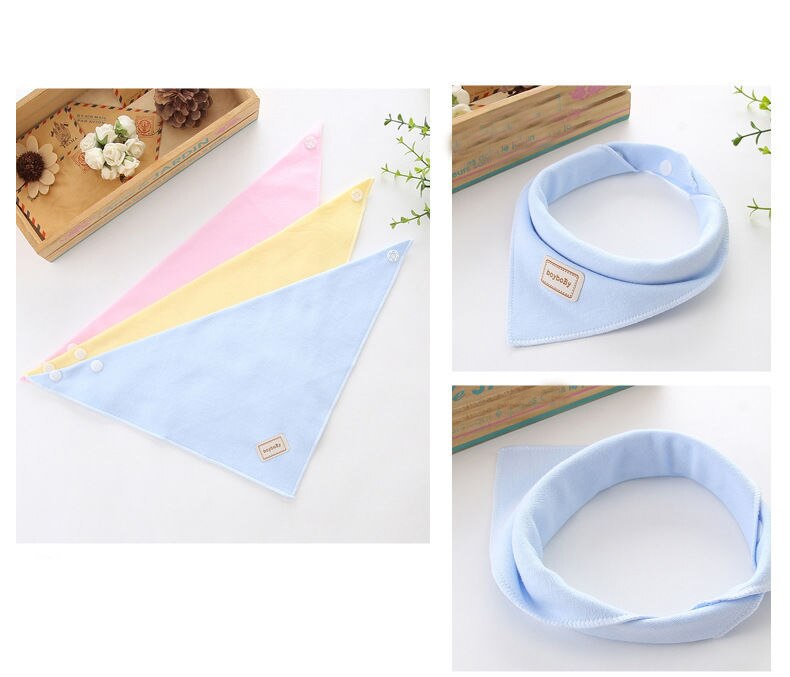 0-3Month Baby Hoed Slabbetjes Jongen Meisje Mutsen Leuke Pure Kleur Oren Motorkap Baby Hoeden Peuter Kids Katoen Kwijlen Handdoek Outdoor cap