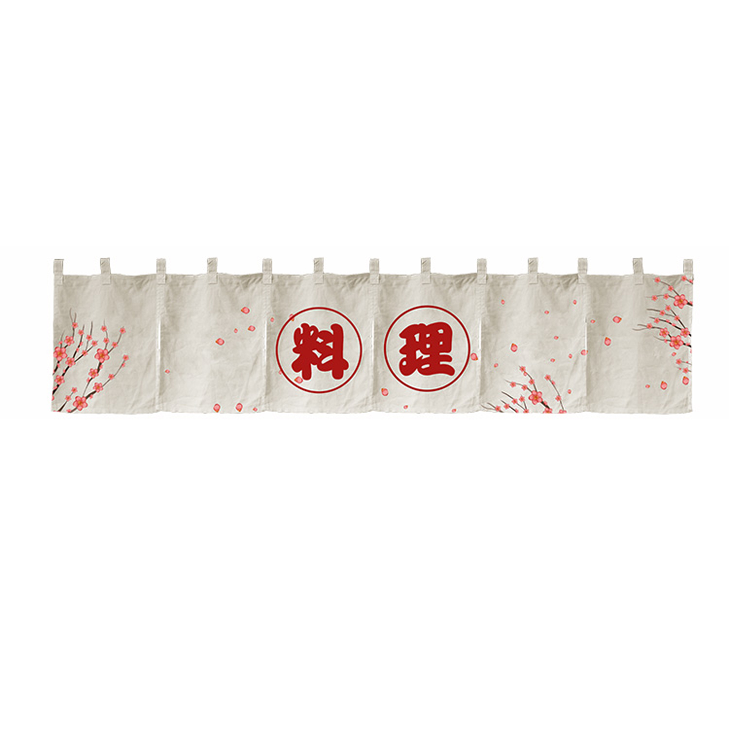 Japanese Style Restaurant Curtain Hanging Banner Door Noren Fabric Curtain Horizontal Decoration for Sushi Bar Izakaya