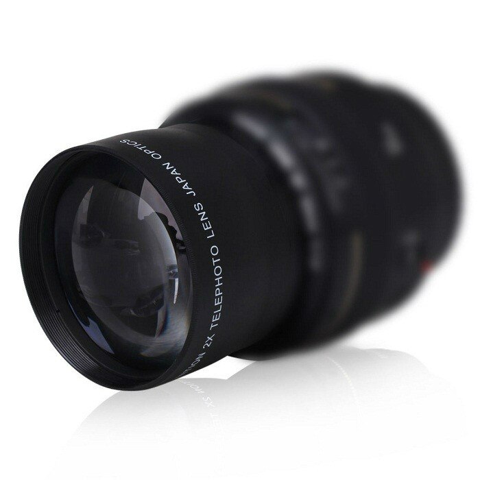 RYH 52MM 2.0X teleobjetivo lente para Nikon D7100 D5200 D5100 D3100 D90 D60 y otros DSLR Cámara lentes con 52MM rosca de filtro