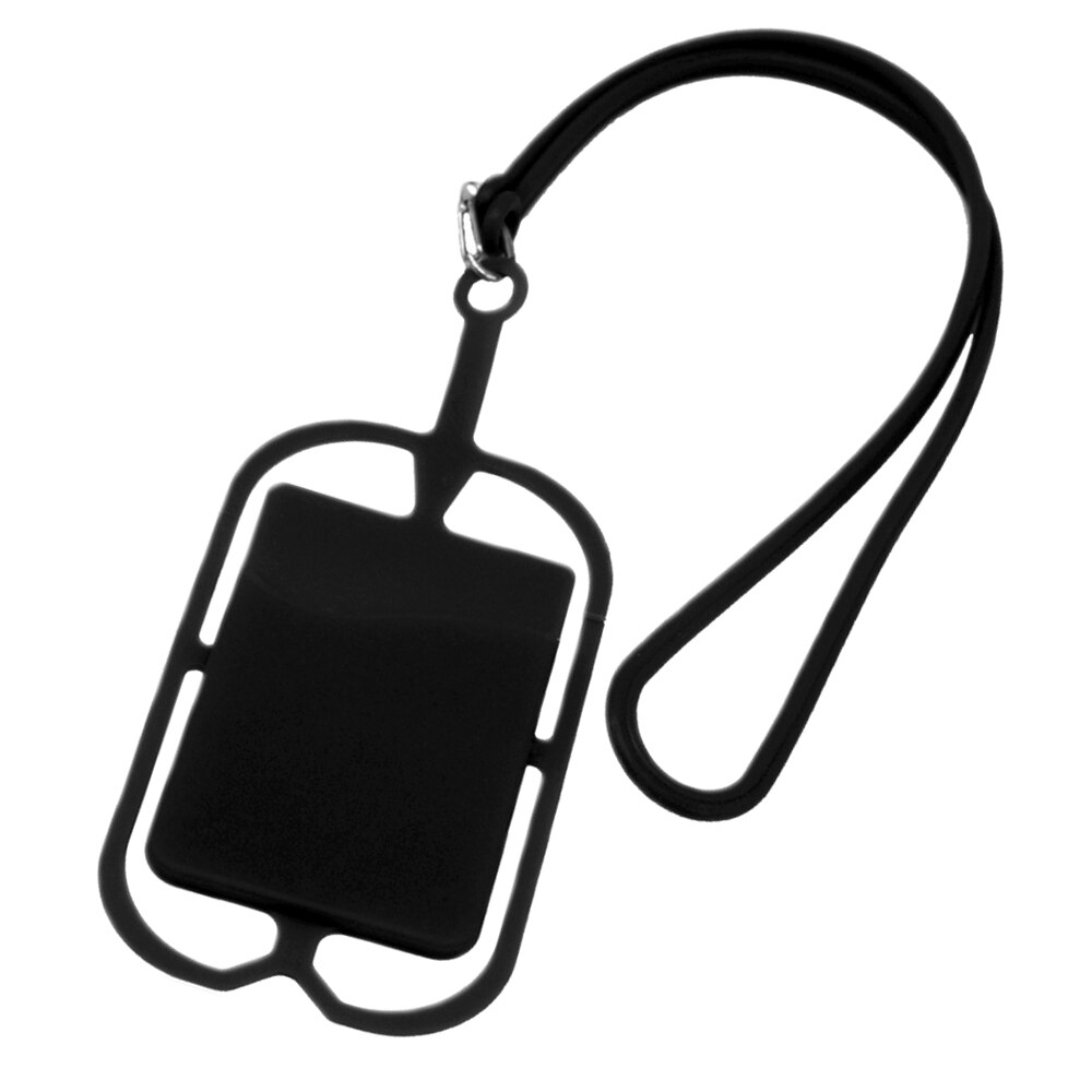 Besegad universel Silicone téléphone portable porte-lanière housse téléphone cou sangle collier fronde pour Smartphone moins de 6 pouces