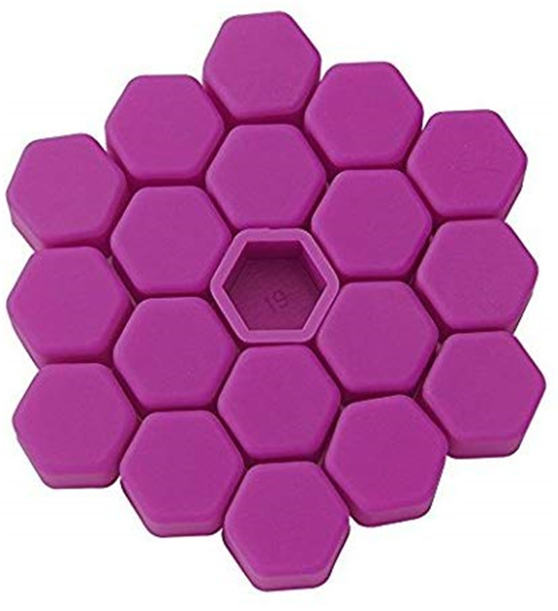 20 stk. bilfælgmøtrikker bolte hjulbolte afdækninger stik skruer hjul bil 17mm 19mm 21mm orange grøn pink sort auto hjulmøtrikker hætter