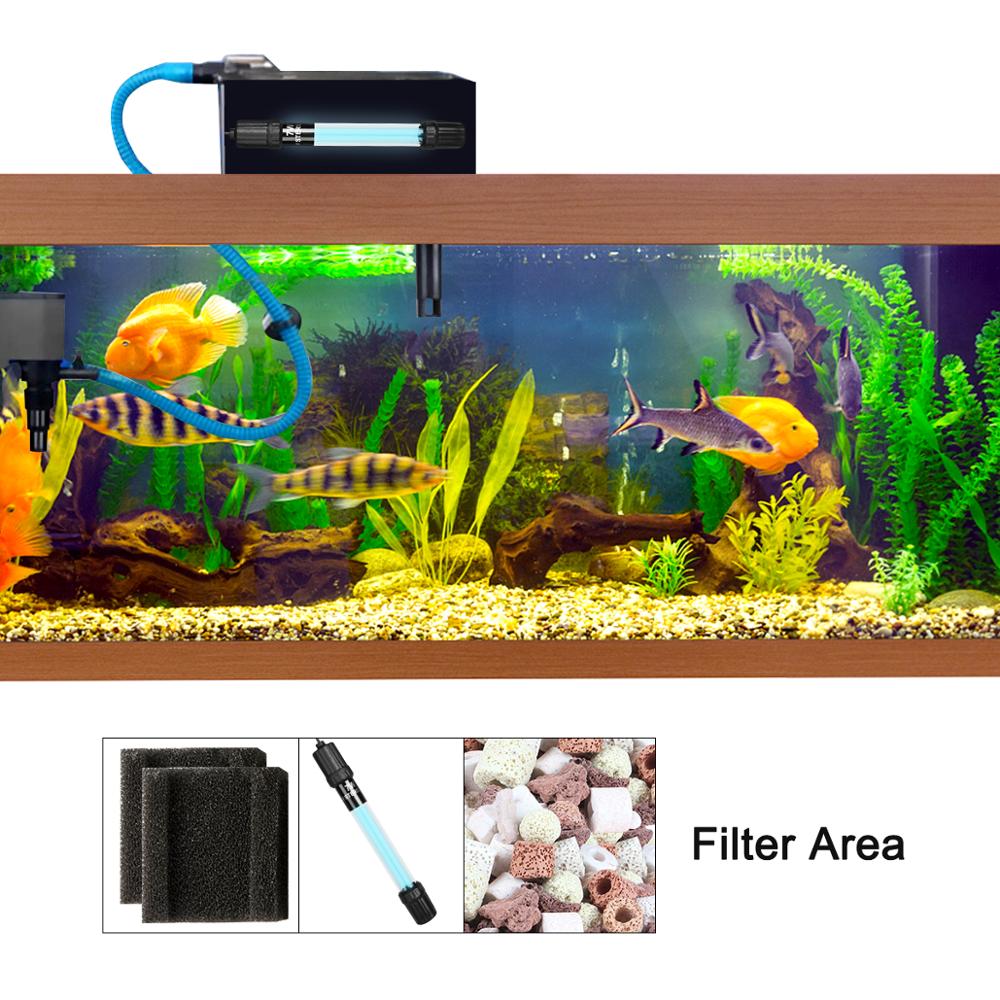Senzeal 7W/11W Tauch UV-Licht LED Aquarium Wasser Sauber Licht Lampe für Aquarium Teich Wasser sauber