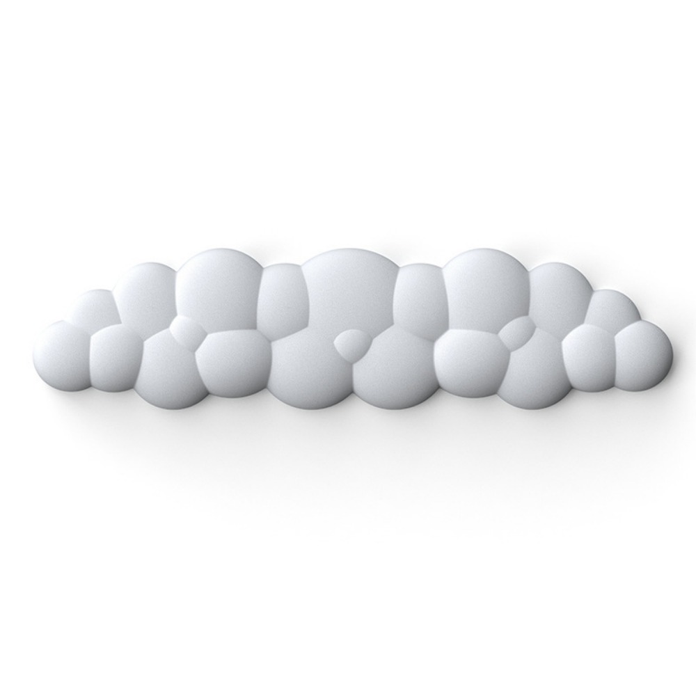 Ergonomische Cloud-Maus- und Tastatur-Handballenauflage – rutschfester Memory-Schaum für Gaming/Büro, weiches PU und leicht zu reinigen: Gold