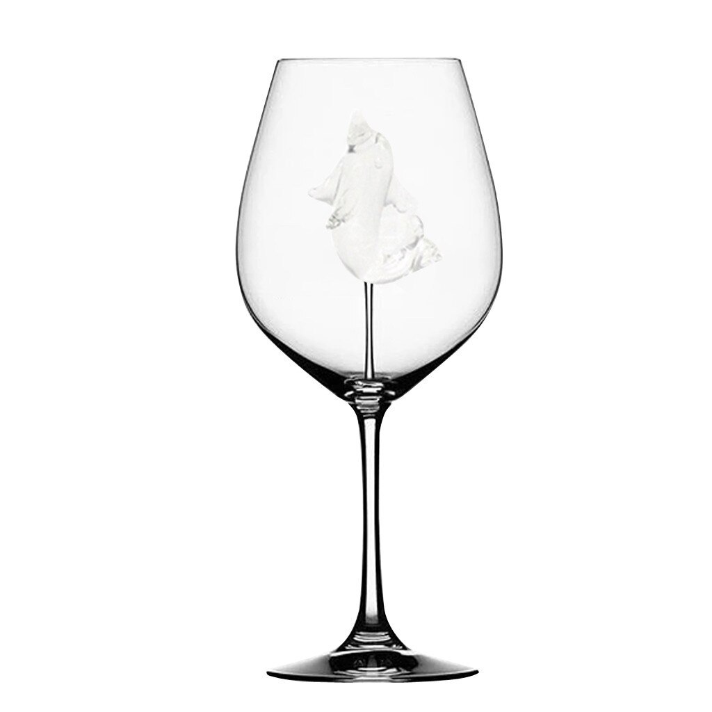 Thuis Glazen Beker De Originele Shark Rode Wijn Glas Wijn Fles Crystal Voor Party Fluiten Glas Creatieve 300ml Capaciteit: Dolphin