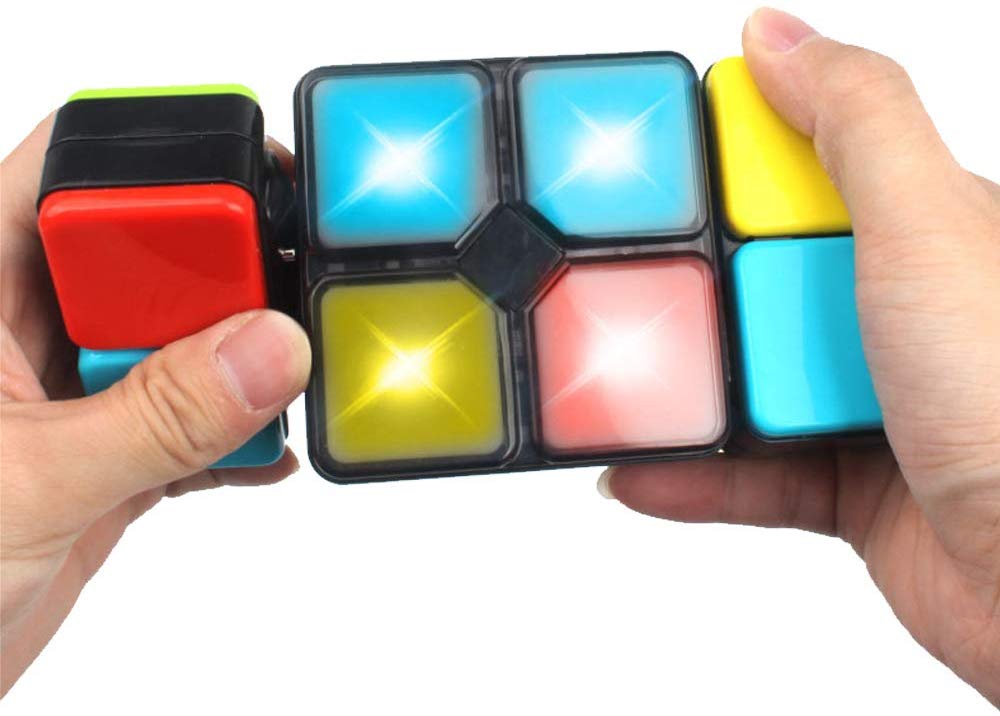 Interaktive spil flipslide magisk terning flip slide match puslespil legetøj med lys hastighed niveau hukommelse multiplayer modes