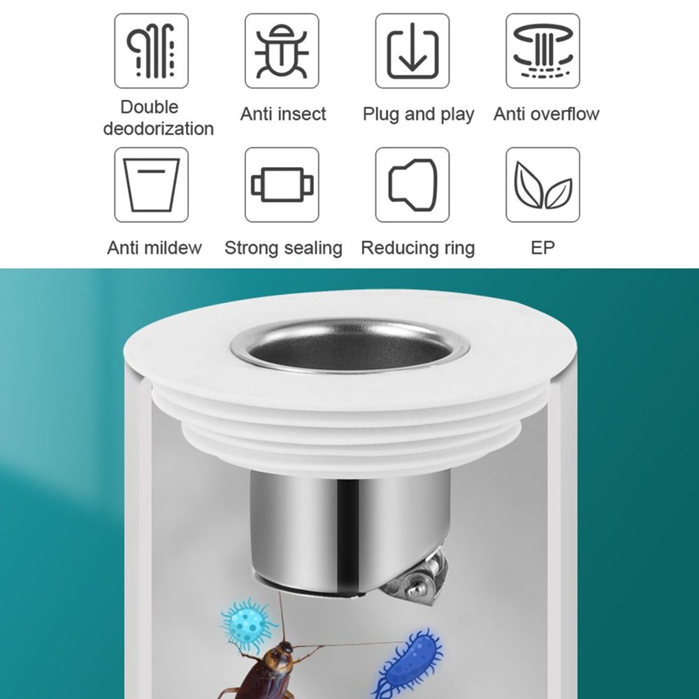 Roestvrijstalen Geurbestendige Afvoerkern Keuken Riool Afdichtring Van Deodorant Core Plug Badkamer Voorkoming Geur Accessoires