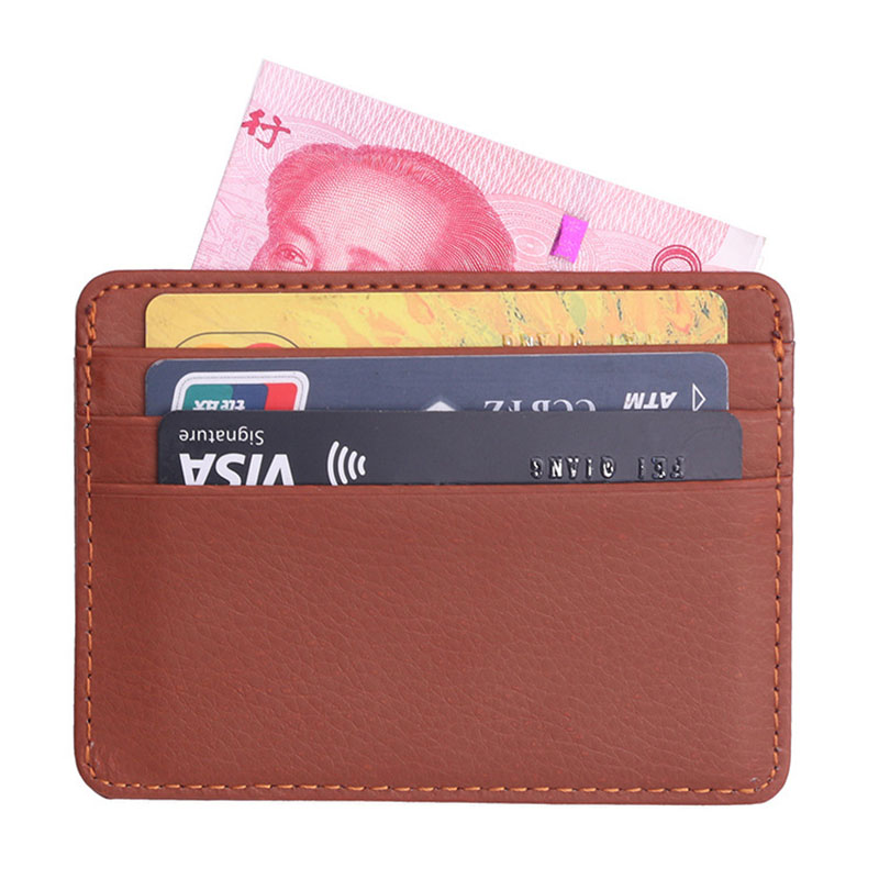 KUDIAN BEAR Leather Slim Men Credit Card Holder Brand Card Organizer Male Wallets Purses Tarjetero Hombre BIH062 PM49