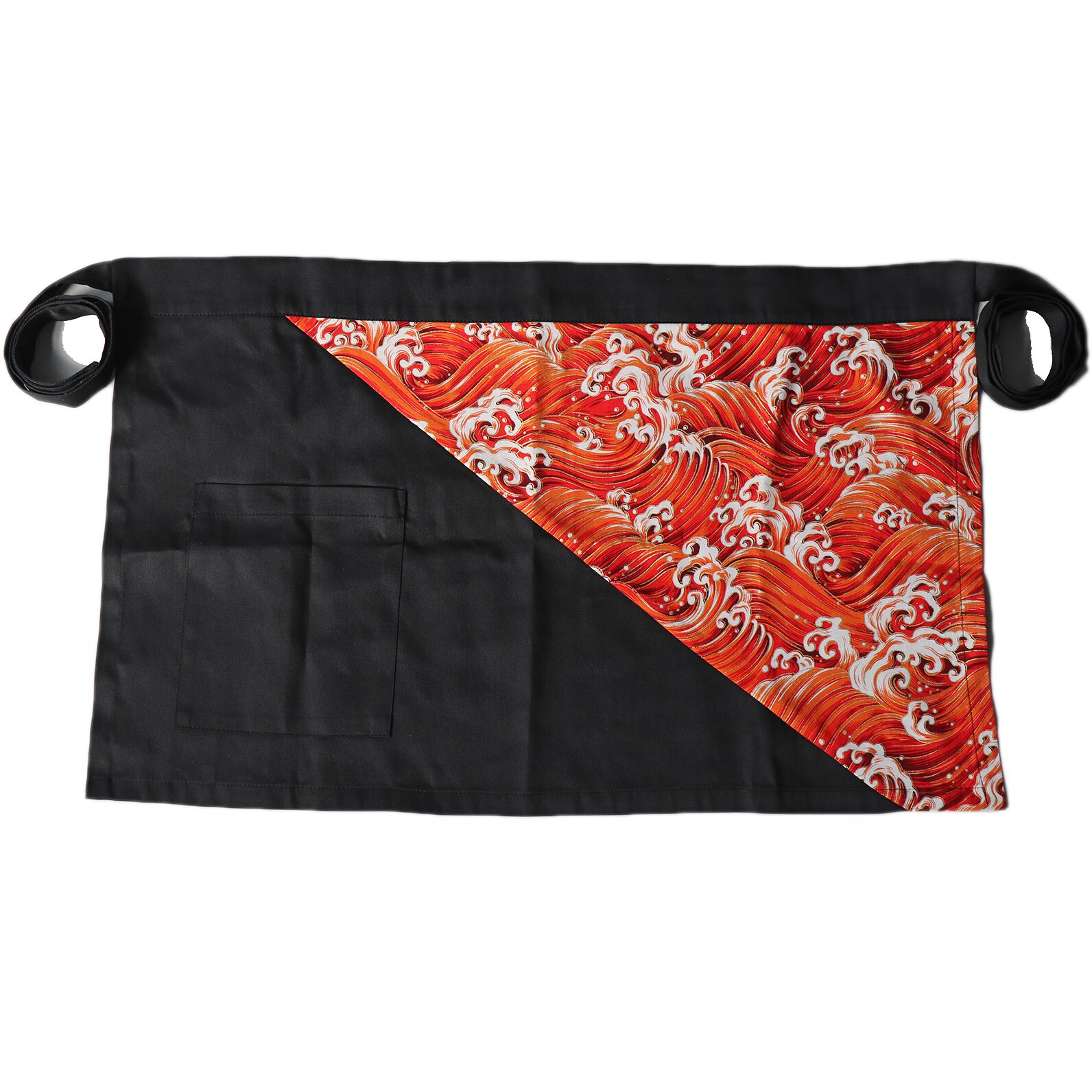 Delantal de chef de sushi, ropa de servicio de comida de estilo japonés, uniforme de trabajo de chef, delantal de kimono japonés: Rojo