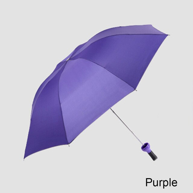 Paraguas para botella de vino para hombre y mujer, sombrilla portátil plegable, automática, resistente al viento, UV, para lluvia y sol, creativos: Púrpura