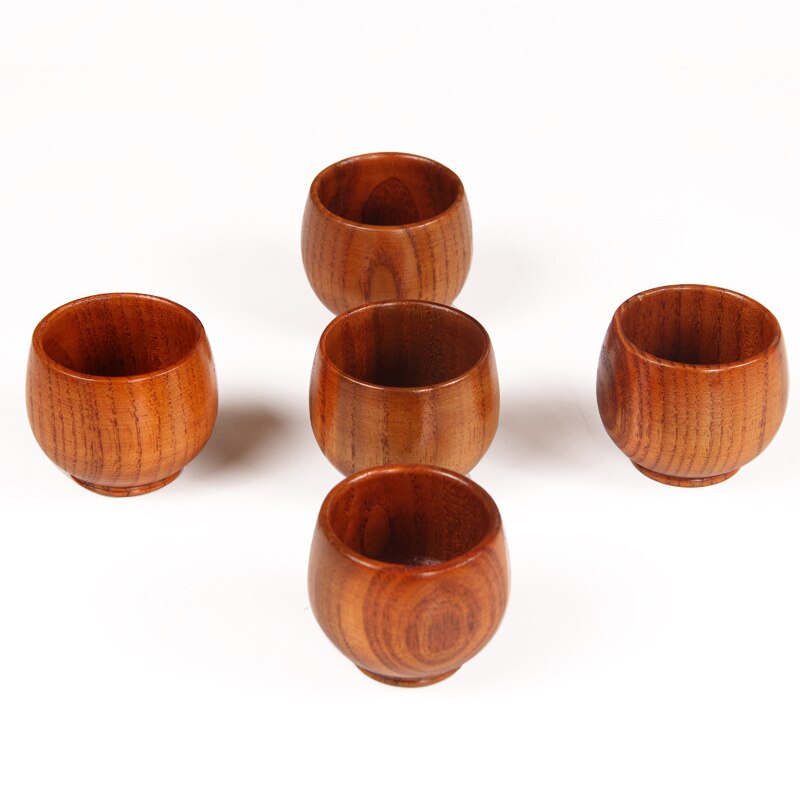 Natural Jujube Wooden Cup Tea Cup Chinese Style Wood Primitive Handmade Water Coffee Cup Drinking Cup Drinkware Kitchen Accessor