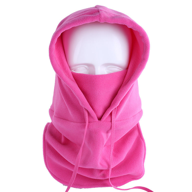 Dobbeltbrugs ski vinterhatte til mænd kvinder hætte kasket justerbar sort fleece plys hat termisk balaclava hovedbeklædning vindtæt