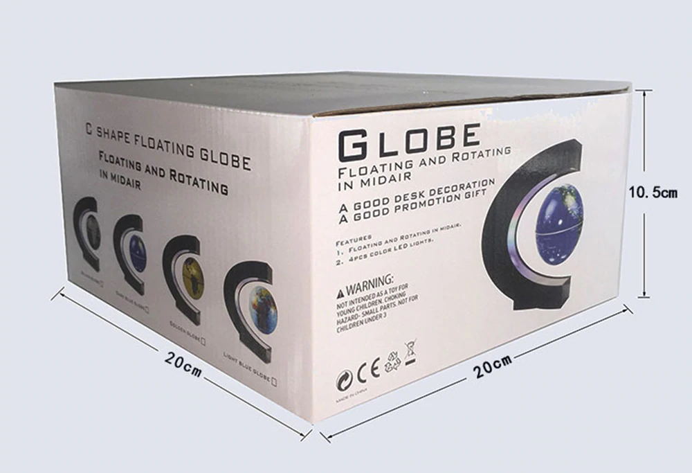 1 Pcs Anti-Zwaartekracht Maglev Globe Ornamenten Perpetual Motion Machine Office Desktop Speelgoed Decoratie Beeldjes Tool Accessoires
