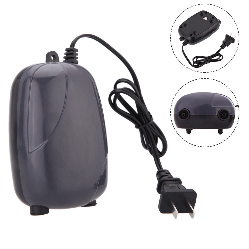Aquarium Air Pump 220v 3w Single Double Outlet Fish Tank Mini Air Compressor Oxygen Pump Aquarium Accessories For Fish Tank