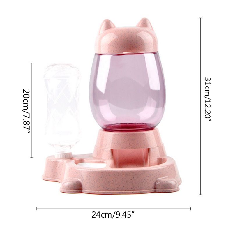 2 in 1 2.2l huisdier automatische voederbak drinkbak hond kat 528ml drinkbakken grote capaciteit voerdispenser voor huisdier kat hond